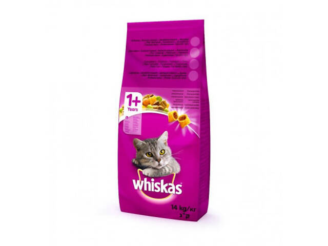 Сухий корм для кошек Whiskas з яловичиною 14 кг (5900951014345) - Фото 1