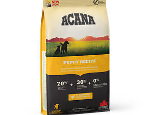 Сухой корм для собак Acana Puppy Recipe для щенков всех пород 11.4 кг (a50011)