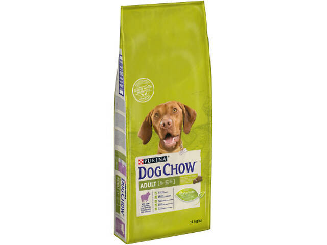 Сухий корм для собак Purina Dog Chow Adult Lamb зі смаком ягнятини 14 кг (7613034487636) - Фото 1