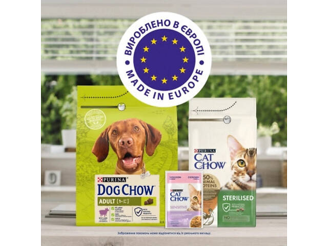 Сухий корм для собак Purina Dog Chow Adult Lamb зі смаком ягнятини 2.5 кг (7613034485946) - Фото 2