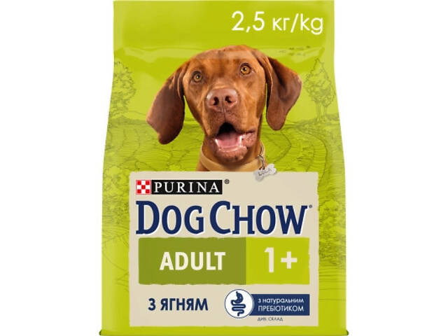Сухий корм для собак Purina Dog Chow Adult Lamb зі смаком ягнятини 2.5 кг (7613034485946) - Фото 8