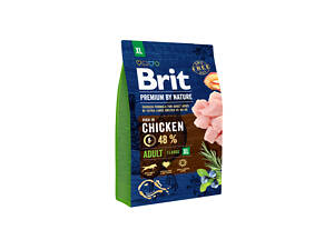 Сухой корм для взрослых собак гигантских пород Brit Premium Adult XL со вкусом курицы 3 кг (8595602526512)