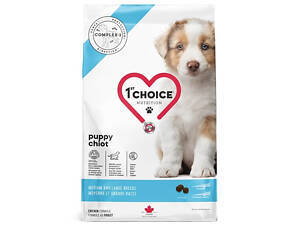 Сухой супер премиум корм для щенков средних и крупных пород 1st Choice Puppy Medium and Large 12 кг (65672100731)