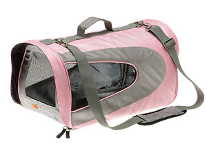 Сумка - переноска для котов и маленьких собак Ferplast Beauty (Ферпласт Бьюти) Medium - 52 х 30 х 30 см, Розовая.