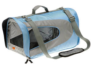 Сумка - переноска для котов и маленьких собак Ferplast Beauty (Ферпласт Бьюти) Medium - 52 х 30 х 30 см, Синий.