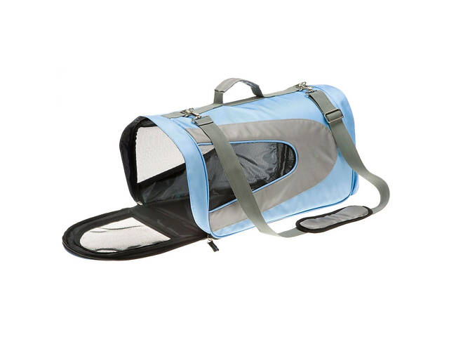 Сумка - переноска для котов и маленьких собак Ferplast Beauty (Ферпласт Бьюти) Medium - 52 х 30 х 30 см, Синий. - Фото 2