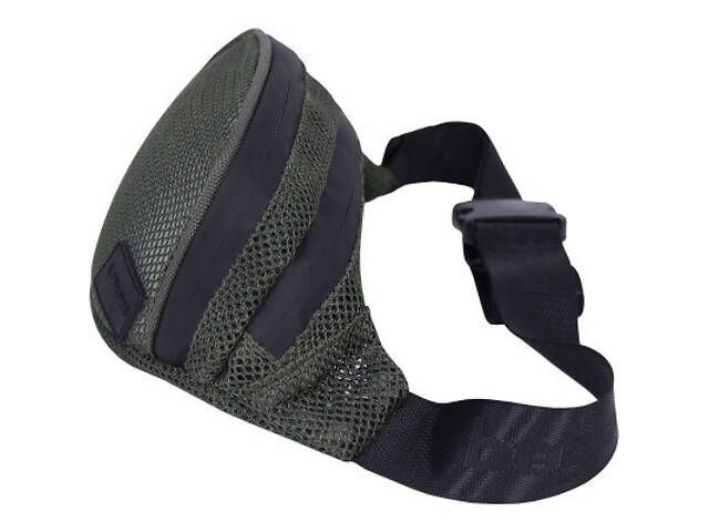 Сумка-бананка Bagland Bella Хаки сітка 2 л (0020204) (83886330) - Фото 3