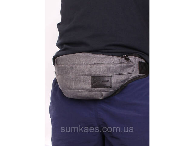 Сумка-бананка POOLPARTY Bumbag сіра - Фото 4