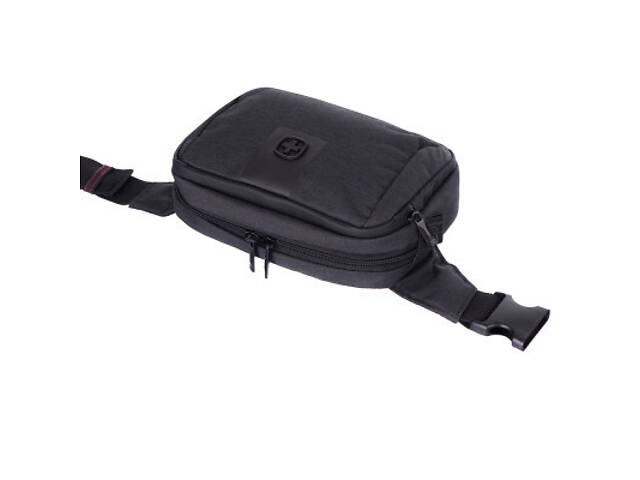 Сумка-бананка Wenger MX ECO Waispack, антрацит (612264) - Фото 3