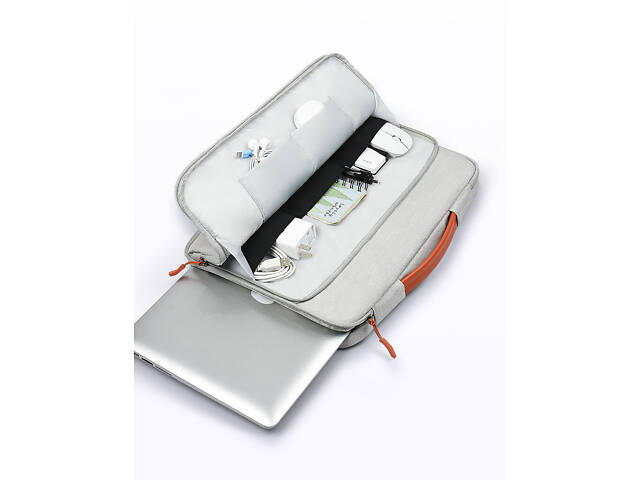 Сумка-чохол для ноутбука або документів Digital hp 16 Сірий (IBN046S2) - Фото 4