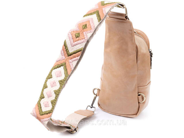 Сумка через плечо для женщин из экокожи Vintage 22790 Светло-коричневый - Фото 2
