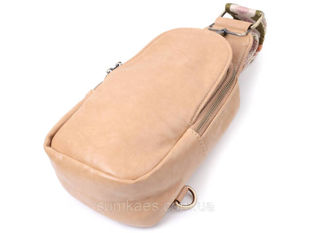Сумка через плечо для женщин из экокожи Vintage 22790 Светло-коричневый - Фото 5