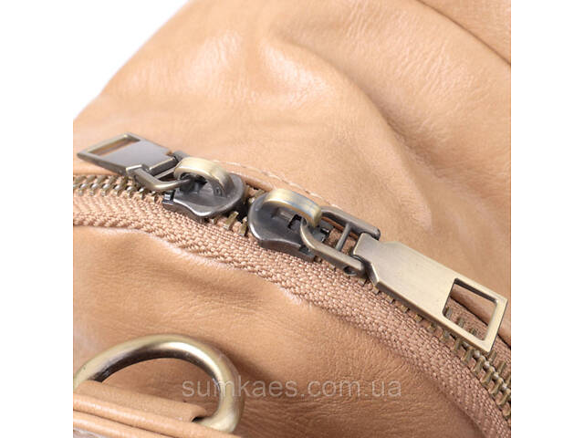 Сумка через плечо для женщин из экокожи Vintage 22790 Светло-коричневый - Фото 6