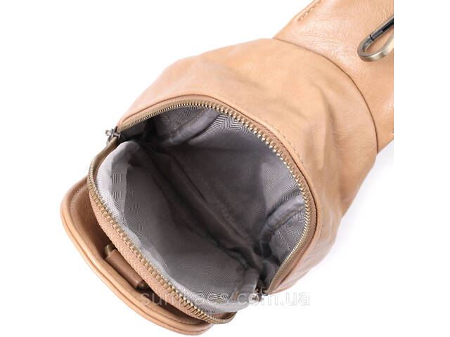 Сумка через плечо для женщин из экокожи Vintage 22790 Светло-коричневый - Фото 7