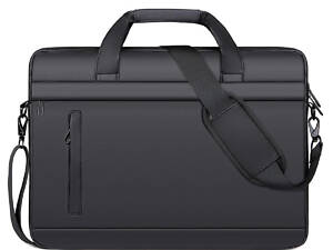 Сумка деловая А4 для ноутбука 15 тканевая черная 79011A