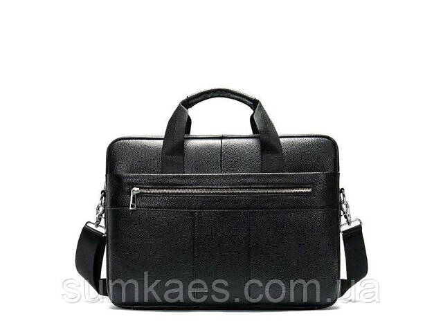 Сумка ділова шкіряна DNK Leather dnk-14794 чорна - Фото 1