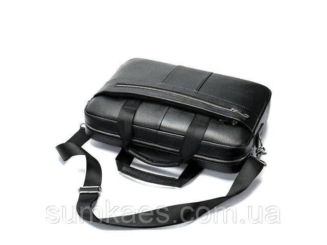 Сумка ділова шкіряна DNK Leather dnk-14794 чорна - Фото 4