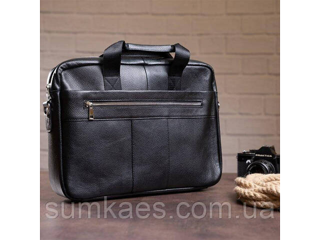 Сумка ділова шкіряна DNK Leather dnk-14794 чорна - Фото 7