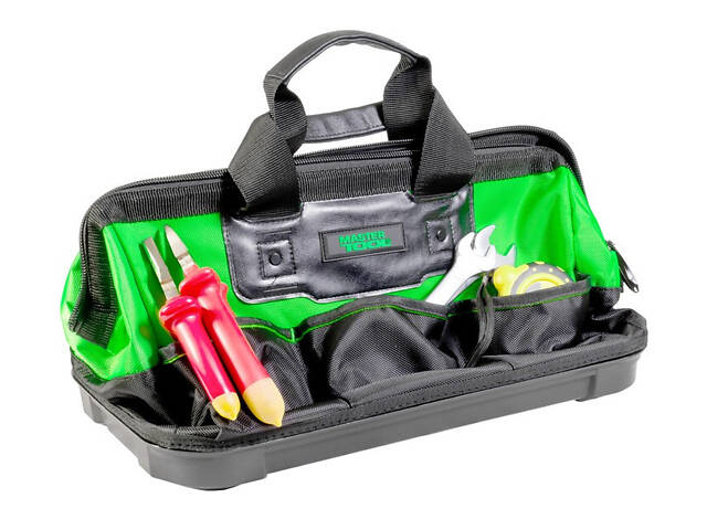 Сумка для инструментов 460х250х300 мм 8 карманов пластиковое дно 1680 DEN - Фото 8