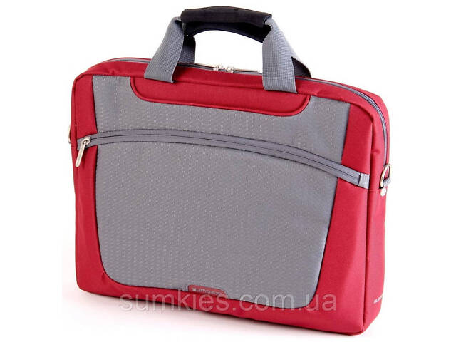 Сумка для ноутбука 16 дюймів Sumdex червона із сірим - Фото 1
