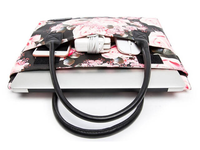 Сумка для ноутбука Kinmac Lady 13.3' - Black Pink Rose - Фото 3