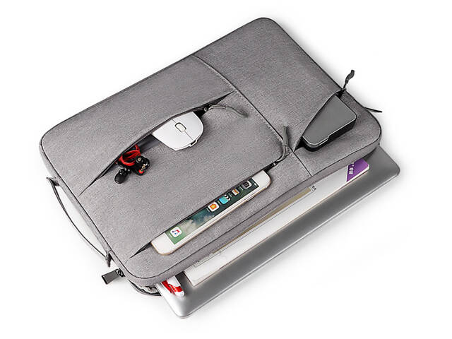 Сумка для ноутбука Primolux Compact 15.6' - Grey - Фото 5