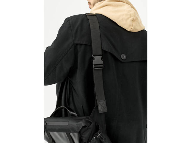 Сумка для ноутбука Sambag чорна з перфорацією - Фото 9