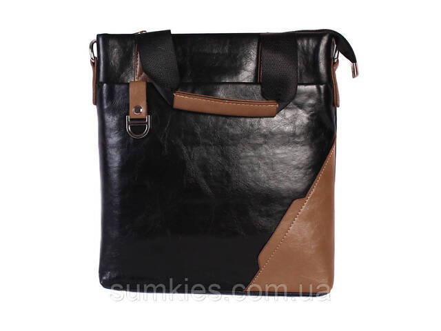 Сумка для ноутбука зі штучної шкіри 30921 чорна - Фото 5