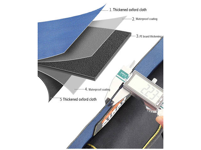 Сумка для інструменту 23*17*31 см No2283 - Фото 3