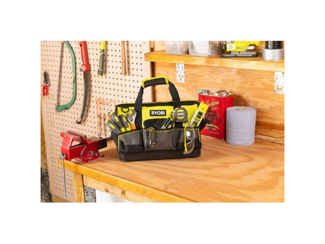 Сумка для інструменту Ryobi RSSSTB1, 22л, жорстка конструкція, поліестер, 20.5х38х29см (5132005338) - Фото 3