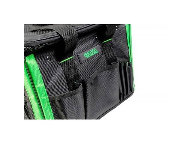 Сумка для інструментів MASTERTOOL 360х270х240 мм 1680 DEN 23 кишені посилене дно знімний ремінець 79-1935 - Фото 8