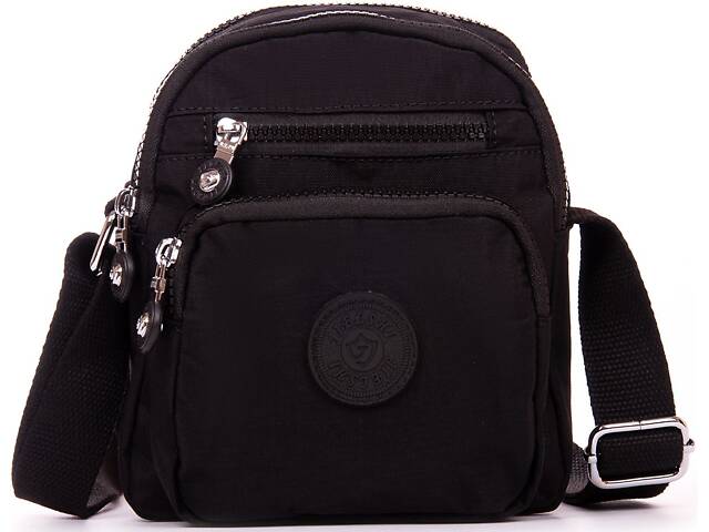 Сумка женская JIELSHI 17х19х11 см Черный (LANC23 black) - Фото 1