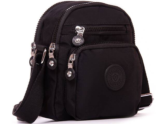 Сумка женская JIELSHI 17х19х11 см Черный (LANC23 black) - Фото 2