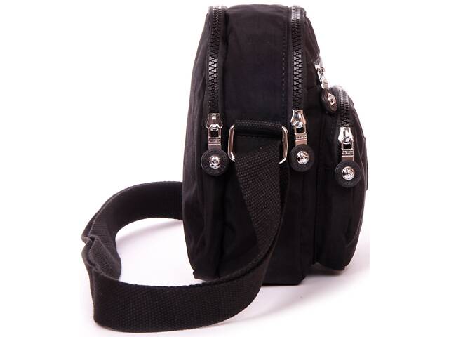 Сумка женская JIELSHI 17х19х11 см Черный (LANC23 black) - Фото 5