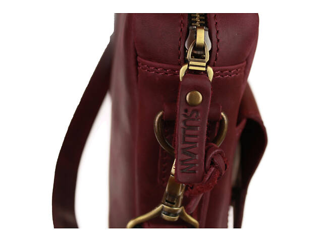 Сумка жіноча шкіряна для документів під формат А4 шкіра SULLIVAN sg11 (40) марсала - Фото 5