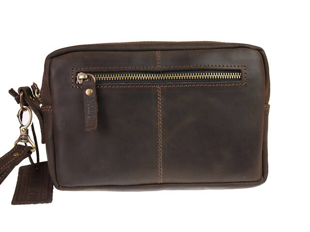 Сумка жіноча шкіряна маленька клатч SULLIVAN sg62(25) коричнева - Фото 3