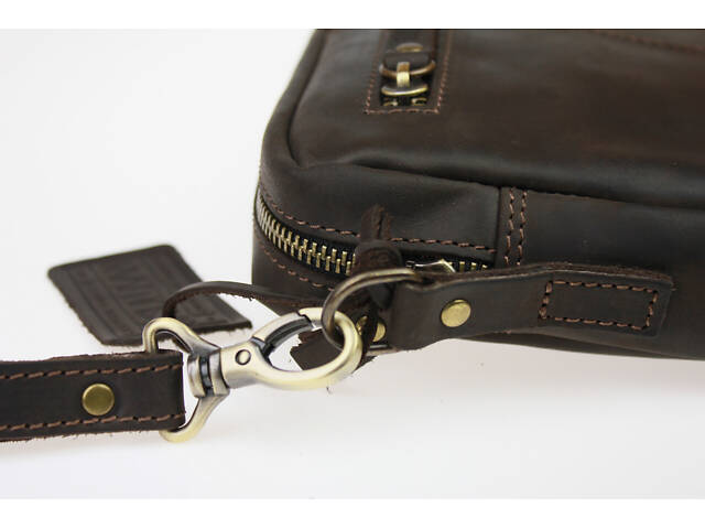 Сумка жіноча шкіряна маленька клатч SULLIVAN sg62(25) коричнева - Фото 6