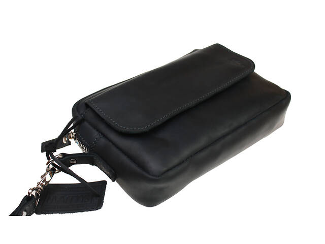 Сумка жіноча шкіряна маленька клатч SULLIVAN sg63(26) чорна - Фото 4