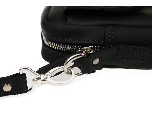 Сумка жіноча шкіряна маленька клатч SULLIVAN sg63(26) чорна - Фото 7