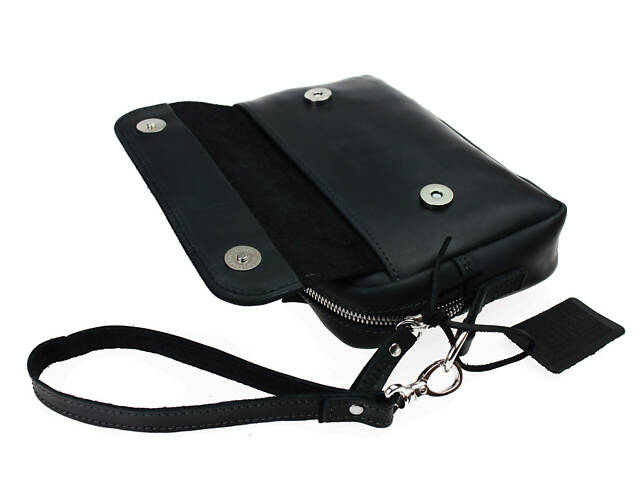 Сумка жіноча шкіряна маленька клатч SULLIVAN sg63(26) чорна - Фото 5