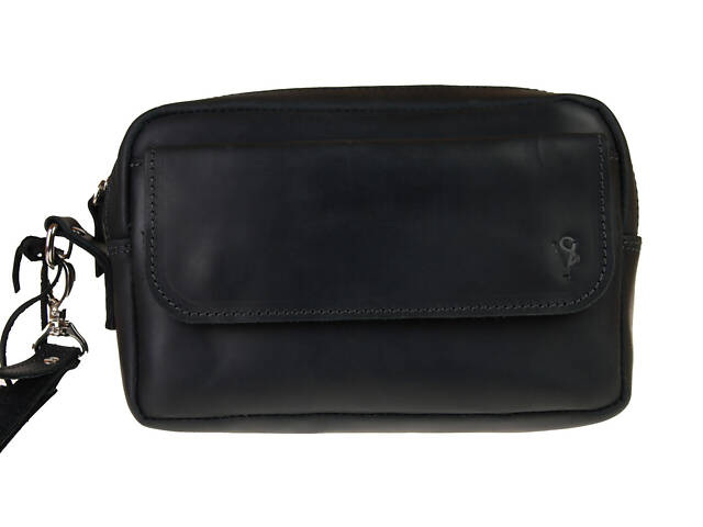 Сумка жіноча шкіряна маленька клатч SULLIVAN sg63(26) чорна - Фото 2