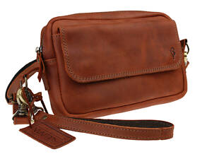 Сумка жіноча шкіряна маленька клатч SULLIVAN sg63(26) світло-коричнева