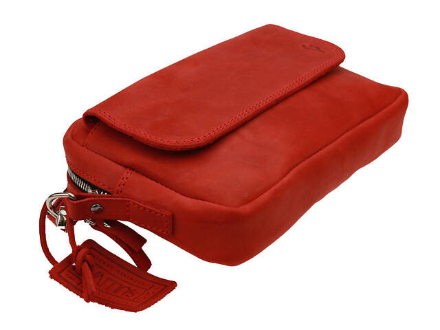 Сумка жіноча шкіряна маленька клатч SULLIVAN sg63(26) червона - Фото 3