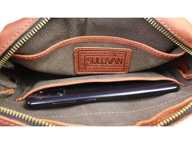 Сумка жіноча шкіряна маленька клатч SULLIVAN sg63(26) світло-коричнева - Фото 5