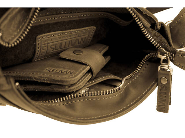 Сумка жіноча шкіряна маленька SULLIVAN sg30(23) чорна - Фото 6