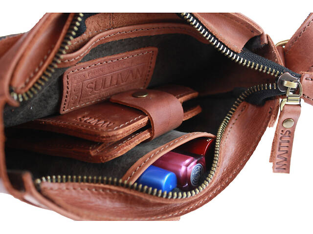 Сумка жіноча шкіряна маленька SULLIVAN sg30(23) чорна - Фото 8