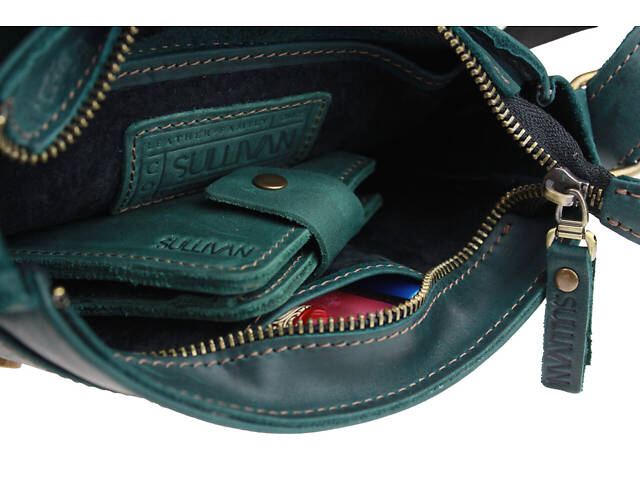 Сумка жіноча шкіряна маленька SULLIVAN sg30(23) чорна - Фото 6