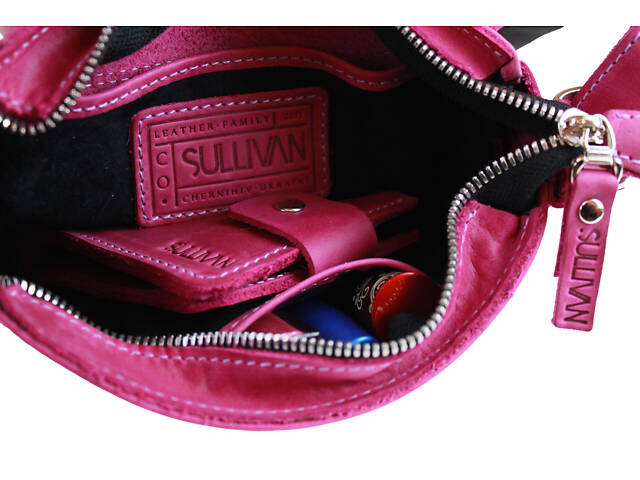 Сумка жіноча шкіряна маленька SULLIVAN sg30(23) чорна - Фото 6