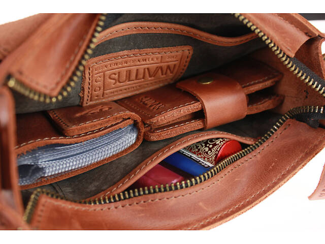 Сумка жіноча шкіряна маленька SULLIVAN sg32(25) чорна - Фото 6