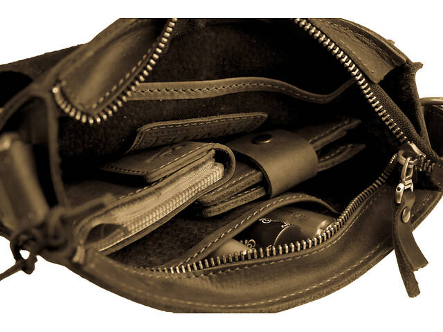 Сумка жіноча шкіряна маленька SULLIVAN sg32(25) чорна - Фото 6